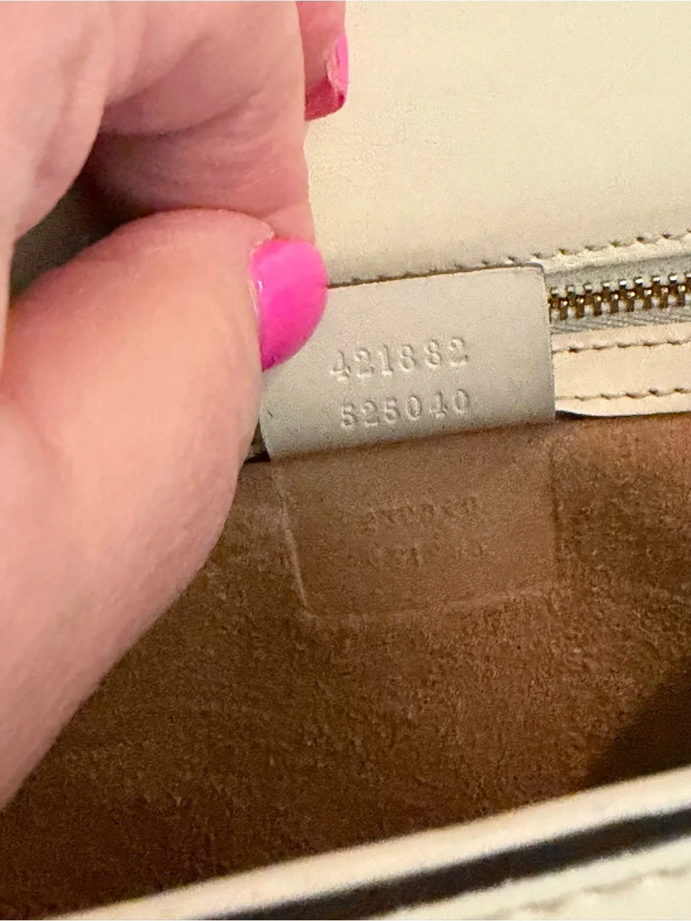 Gucci Small Sylvie Leather Shoulder Bag Off White Calfskin with Web Ribbon